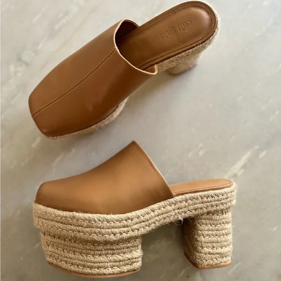 Cult Gaia leather clogs